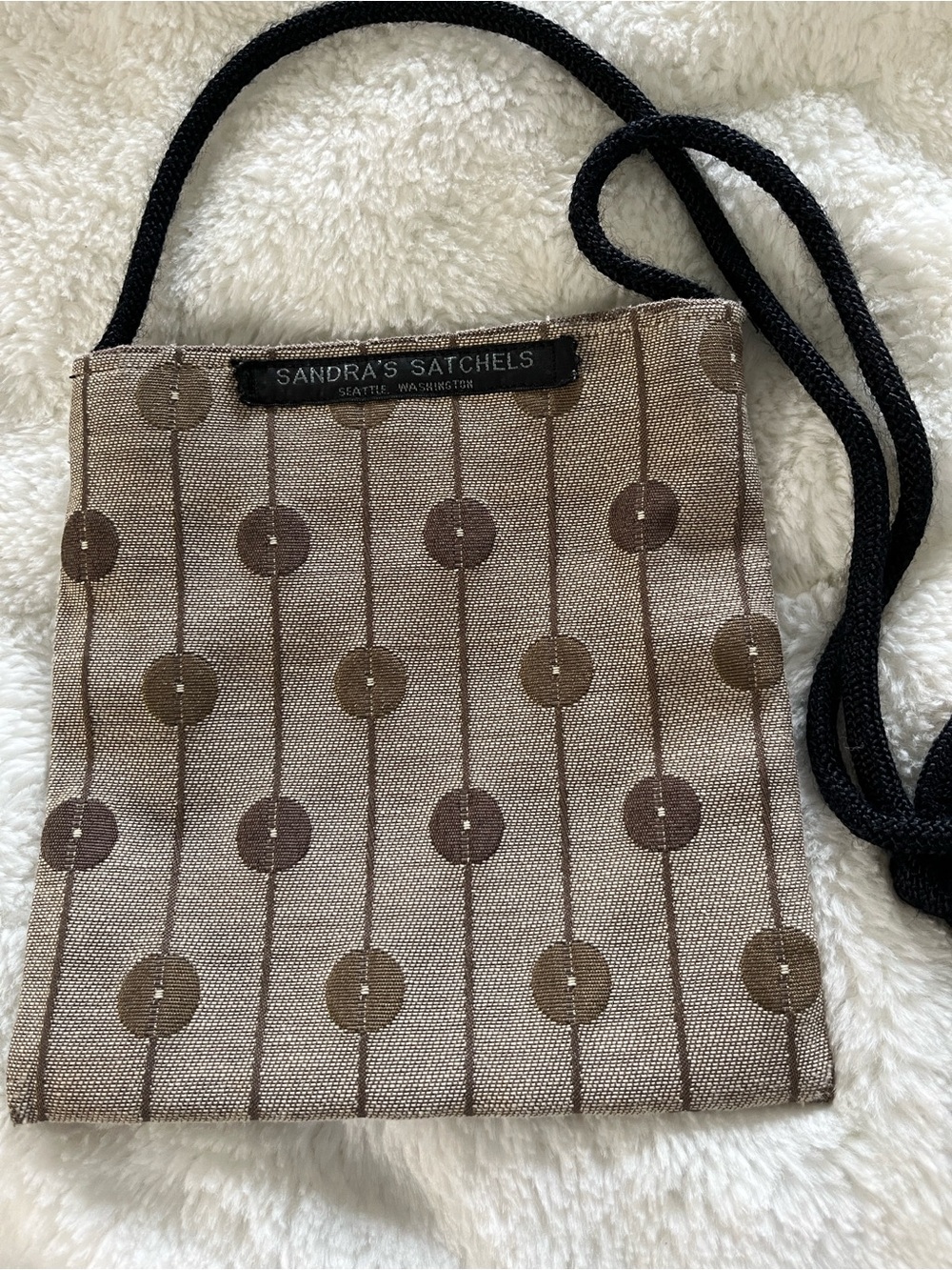 Sandra’s Satchels Polka-Dot Crossbody Satchel